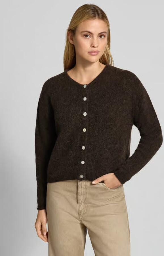 American vintage cardigan in relaxed fit van mix van wol en alpaca model 'VITOW' - Foto 2