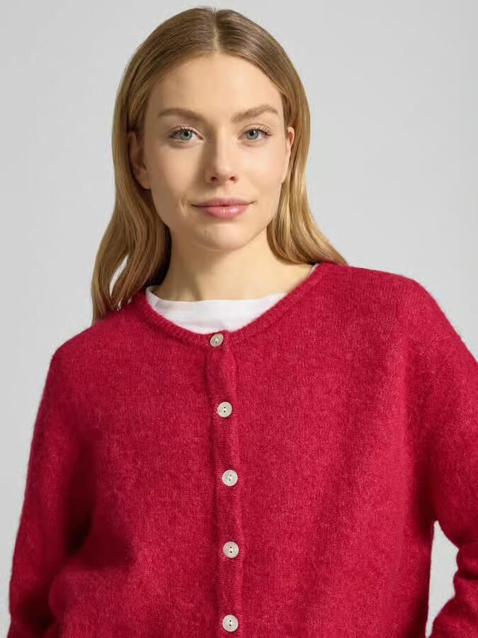 American vintage Cardigan van wolmix met ronde hals model 'VITOW'