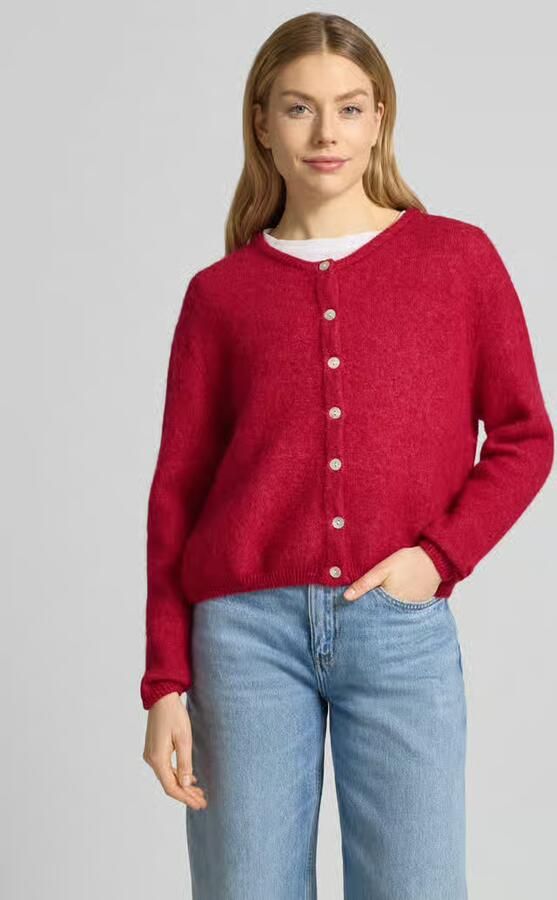 American vintage Cardigan van wolmix met ronde hals model 'VITOW' - Foto 3