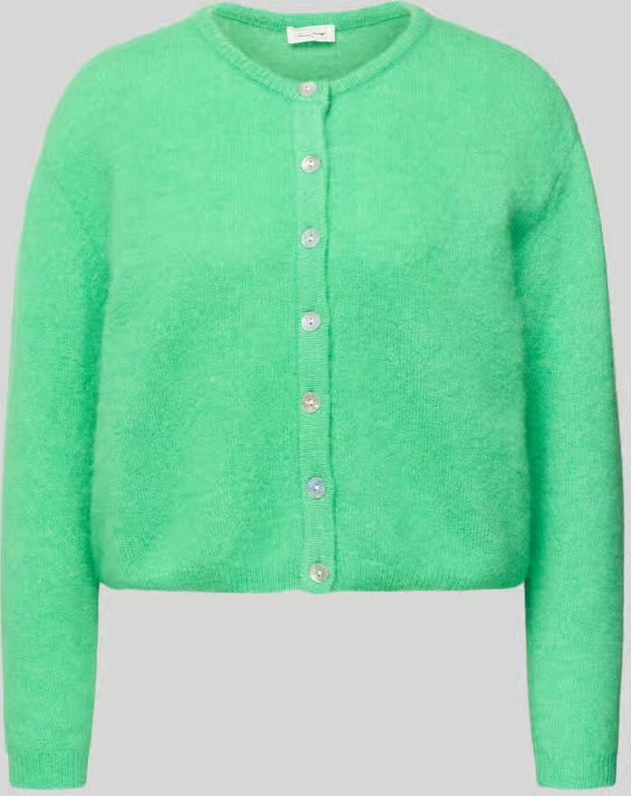 American vintage Gebreid jack met knoopsluiting model 'VITOW'