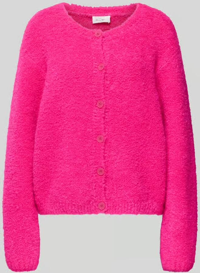 American vintage Gebreid jack met knoopsluiting model 'ZOLLY'