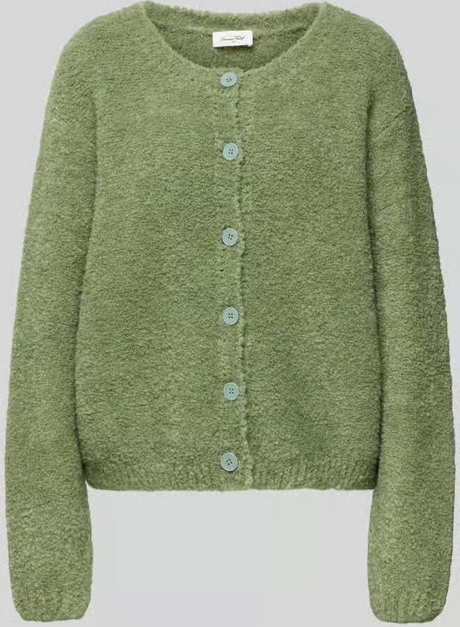 American vintage Gebreid jack met knoopsluiting model 'ZOLLY'