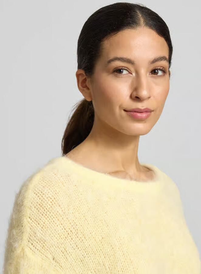 American vintage Gebreide pullover met geribde afwerkingen Model 'NIBY' - Foto 2