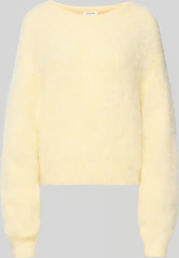 American vintage Gebreide pullover met geribde afwerkingen Model 'NIBY'