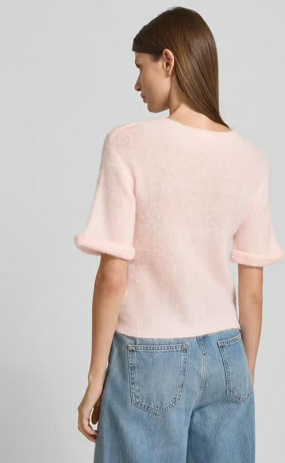American vintage Gebreide pullover met ribboorden model 'NENYBAY'