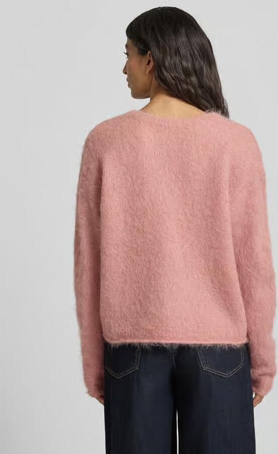 American vintage Gebreide pullover met ribboorden model 'NUNY'