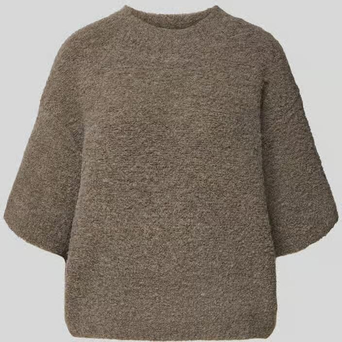 American vintage Gebreide pullover van linnenmix met alpaca model 'ZOLLY'