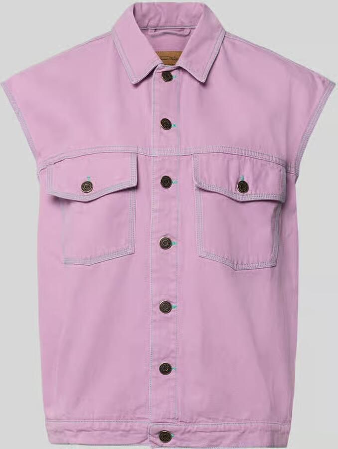 American vintage jeansgilet met kapmouwen model 'GREZBAY' - Foto 2