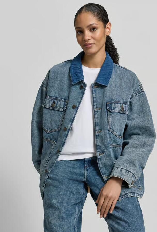American vintage Jeansjack met knoopsluiting - Foto 2
