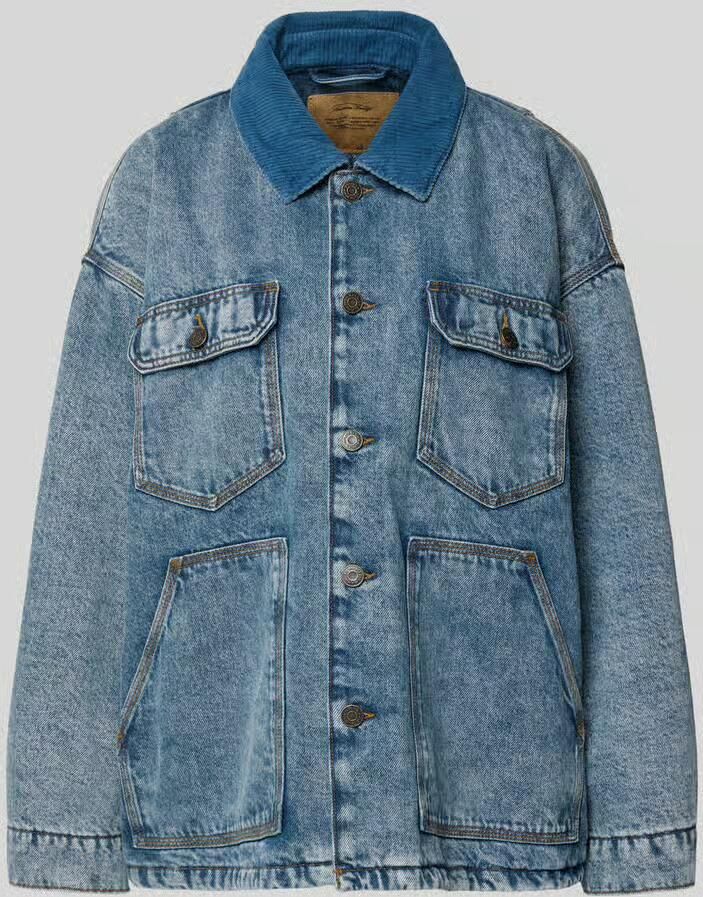 American vintage Jeansjack met knoopsluiting