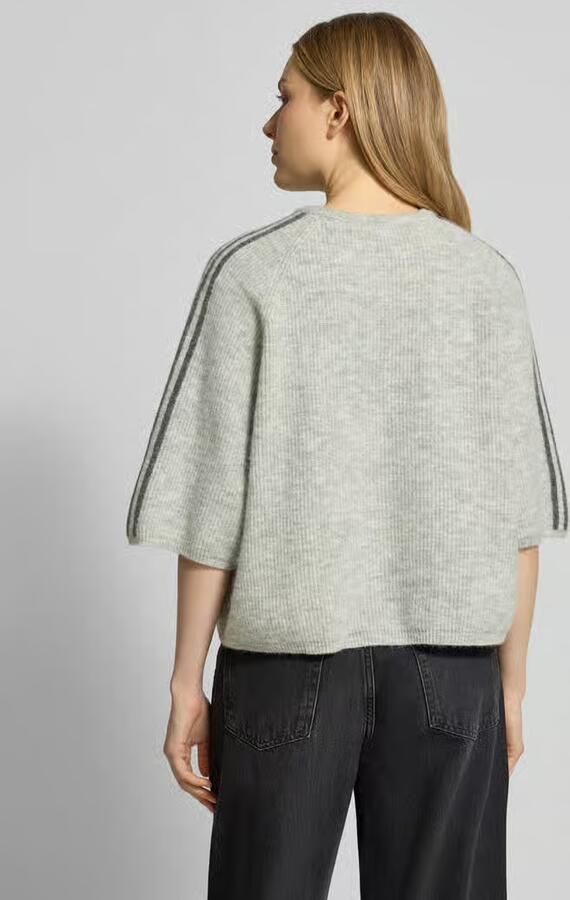 American vintage Kort gebreid trui van wol-alpaca-mix model 'VITOW' - Foto 3