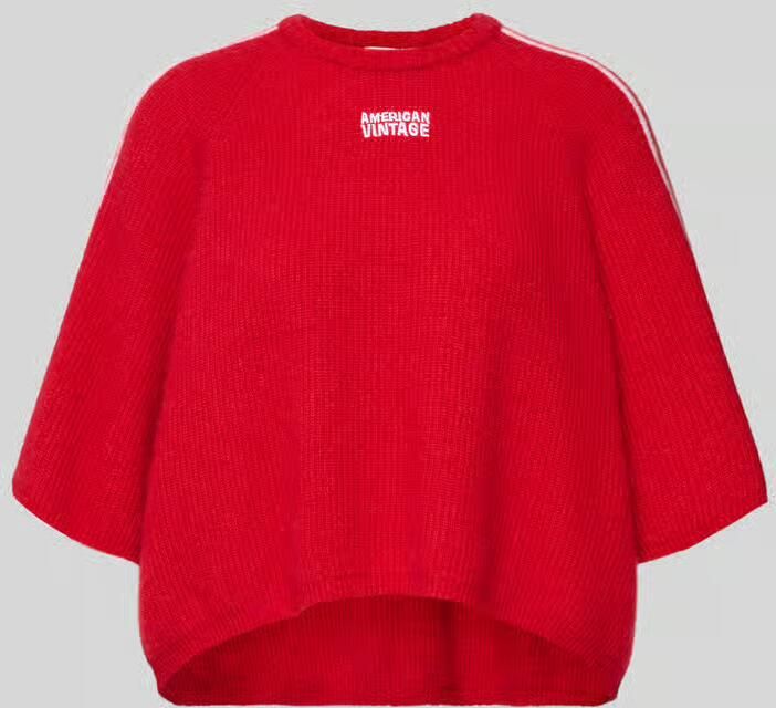 American vintage Korte gebreide pullover van een mix van wol en alpaca model 'VITOW'