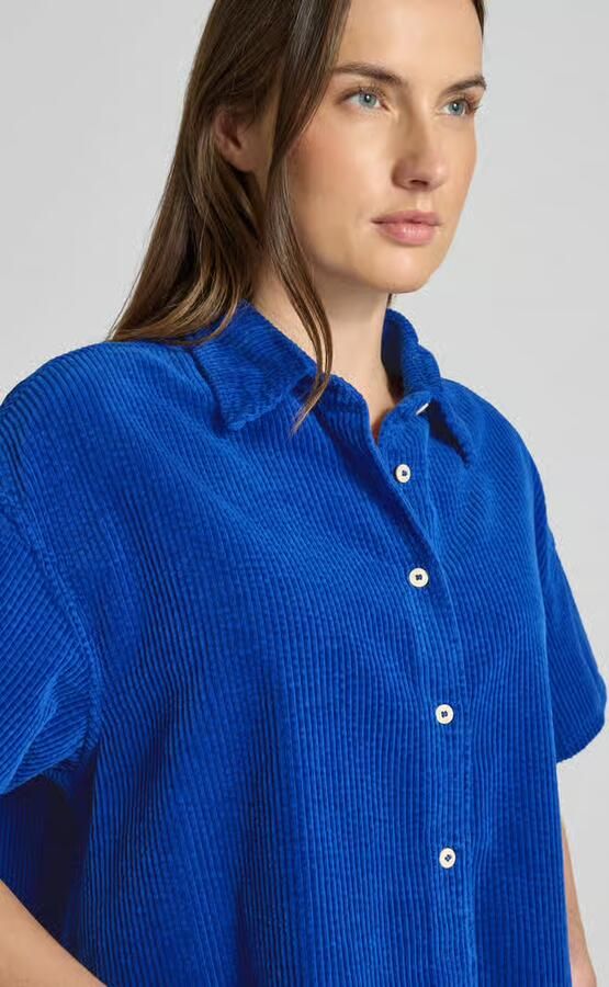 American vintage Korte overhemdblouse met knoopsluiting model 'PADOW' - Foto 2