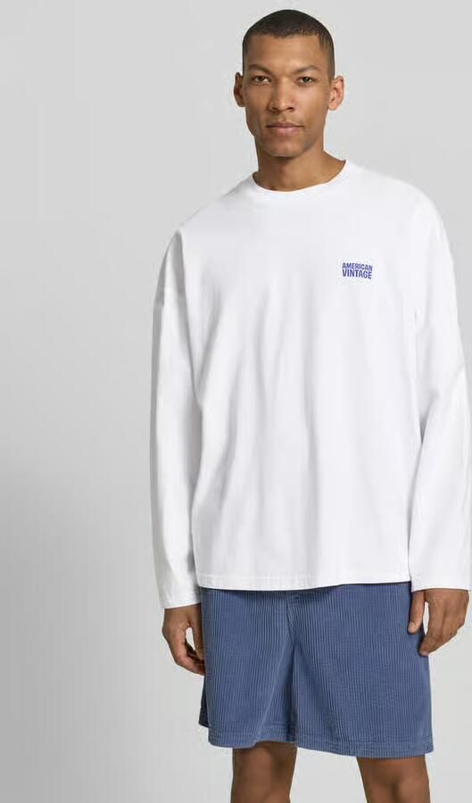 American vintage Longsleeve met logoprint model 'GIXY' - Foto 3