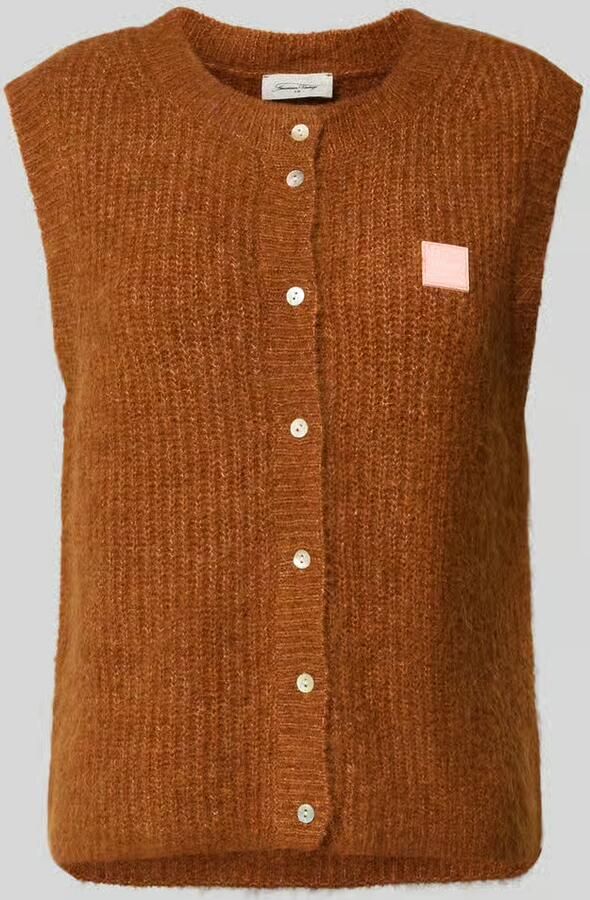 American vintage Mouwloos vest met wol model 'EAST'