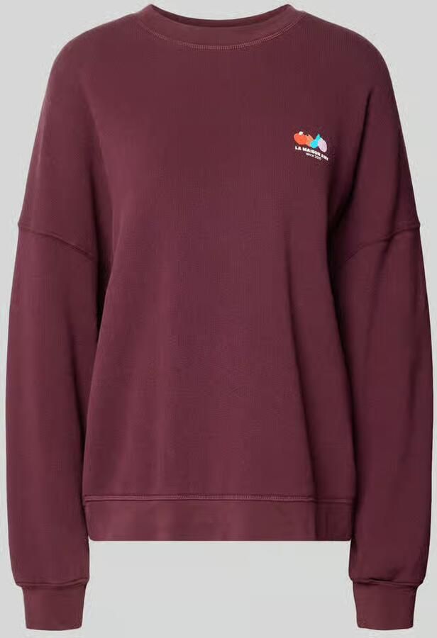 American vintage oversized fit sweatshirt van katoenmix met stretch