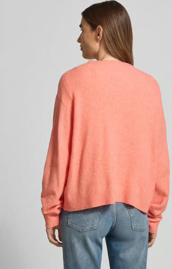 American vintage Oversized gebreid jack met knoopsluiting model 'DAMSVILLE'