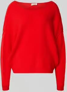 American vintage Oversized gebreide pullover met boothals model 'DAMSVILLE'
