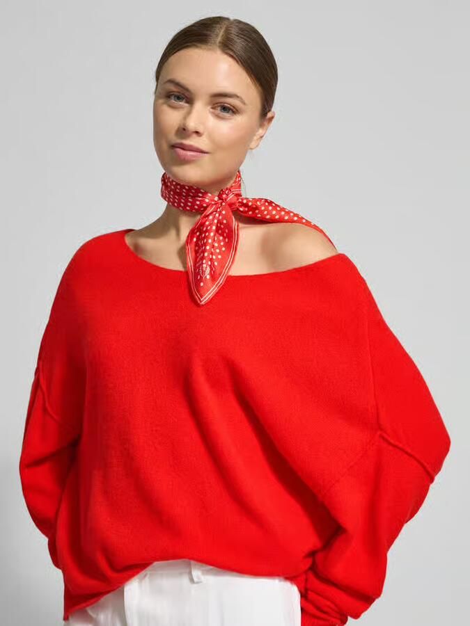 American vintage Oversized gebreide pullover met boothals model 'DAMSVILLE' - Foto 2