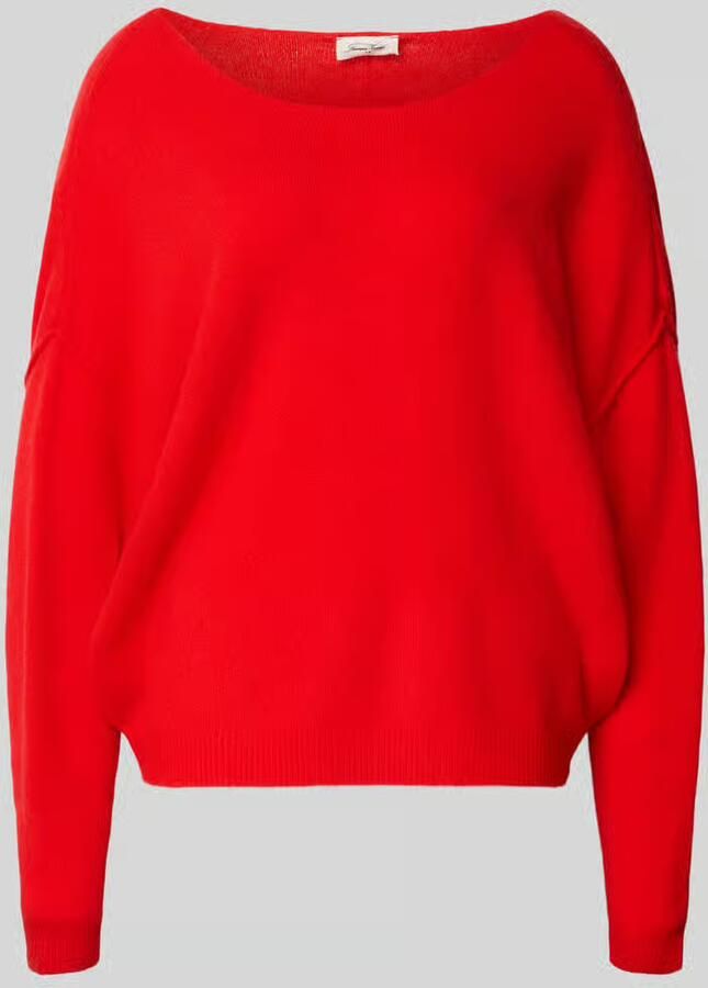 American vintage Oversized gebreide pullover met boothals model 'DAMSVILLE'
