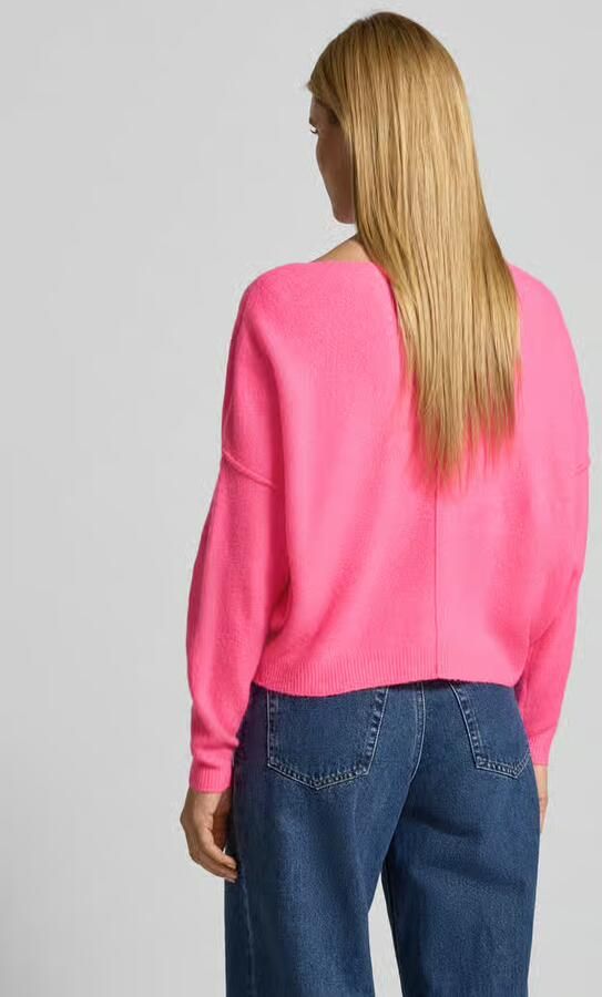 American vintage Oversized gebreide pullover met boothals model 'DAMSVILLE' - Foto 3