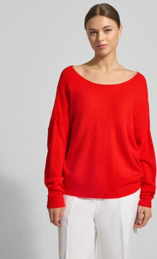 American vintage Oversized gebreide pullover met boothals model 'DAMSVILLE' - Foto 3