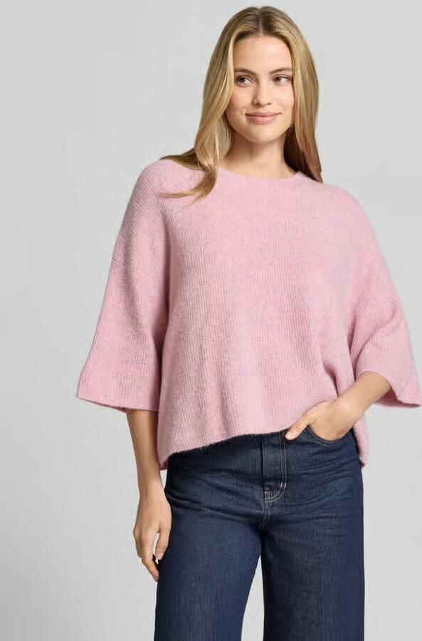 American vintage oversized gebreide pullover met linnenaandeel - Foto 2