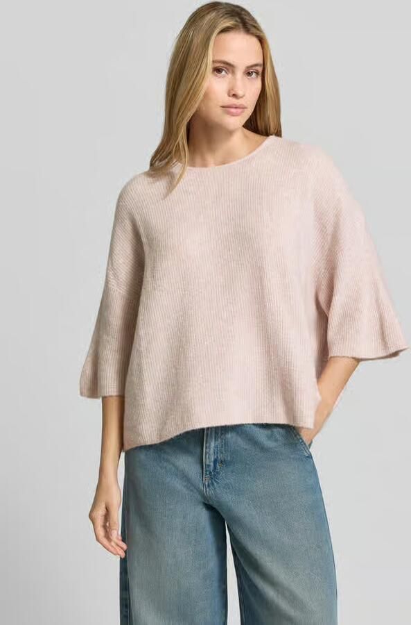 American vintage oversized gebreide pullover met linnenaandeel - Foto 2