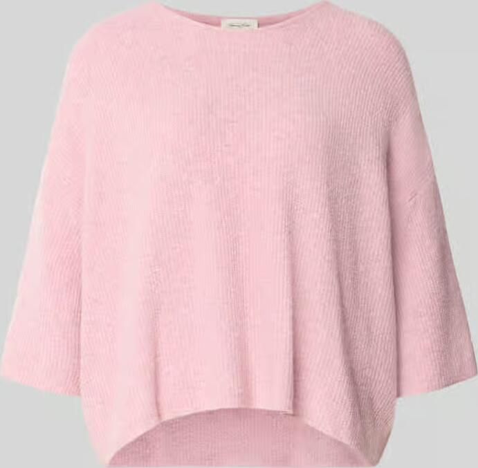 American vintage oversized gebreide pullover met linnenaandeel - Foto 3