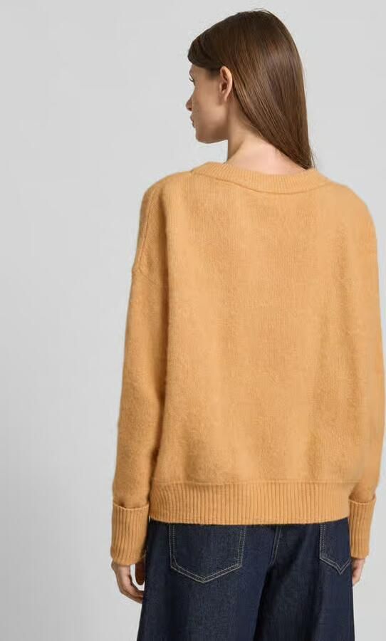 American vintage Oversized gebreide pullover met ribboorden model 'VITOW'