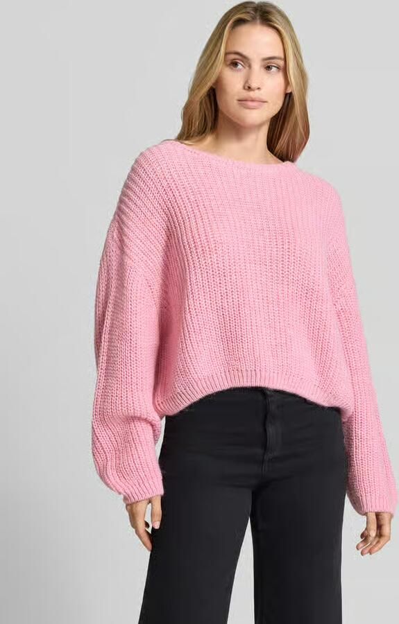 American vintage oversized gebreide pullover van linnenmix - Foto 3