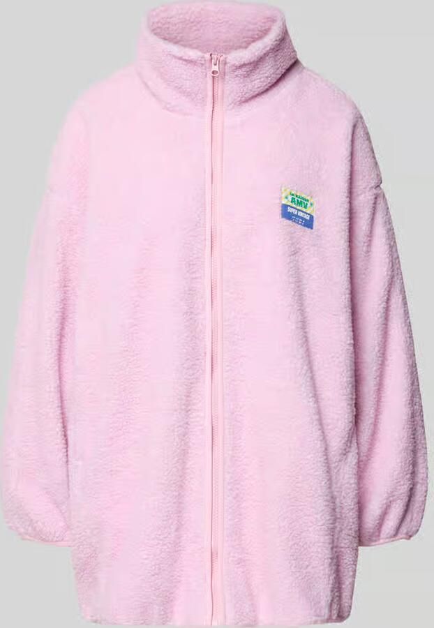 American vintage Oversized jack van teddybont met opstaande kraag model 'HOKTOWN'