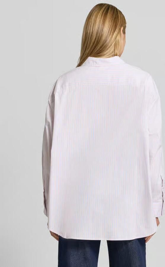 American vintage oversized overhemdblouse van katoenmix model 'SOABIRD' - Foto 3