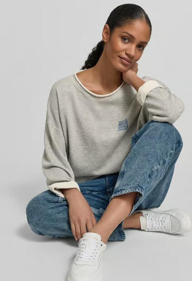 American vintage Oversized sweatshirt met labelprint - Foto 2