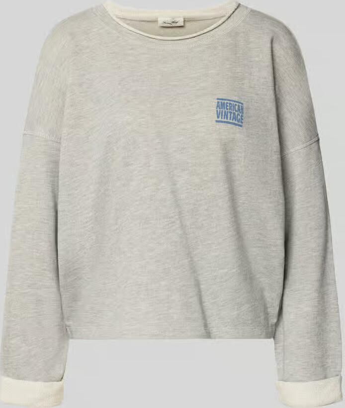 American vintage Oversized sweatshirt met labelprint