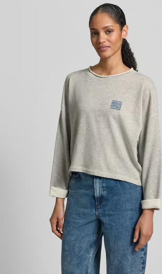 American vintage Oversized sweatshirt met labelprint - Foto 3