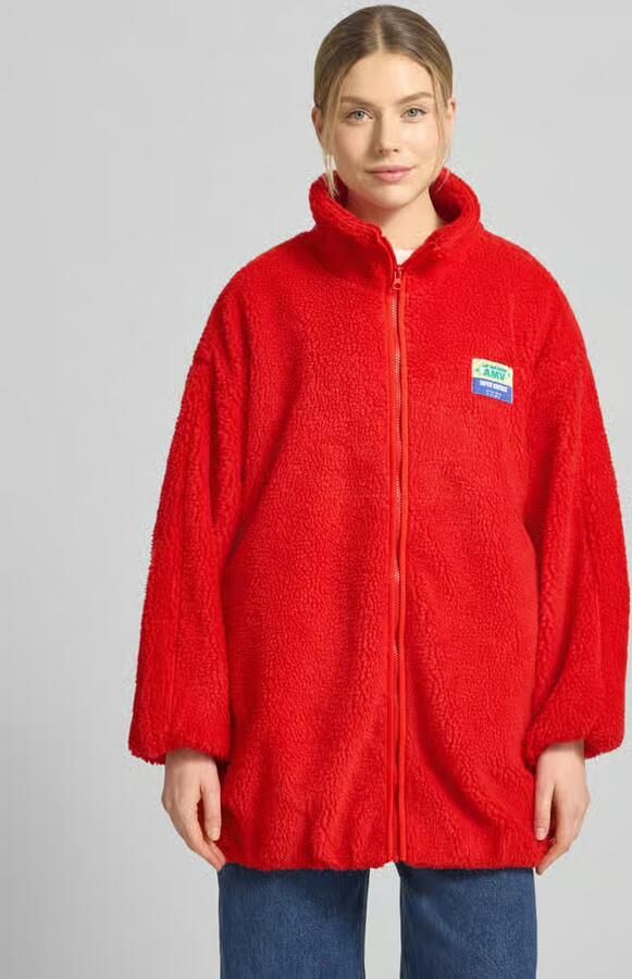American vintage Oversized teddyjas met opstaande kraag model 'HOKTOWN' - Foto 3