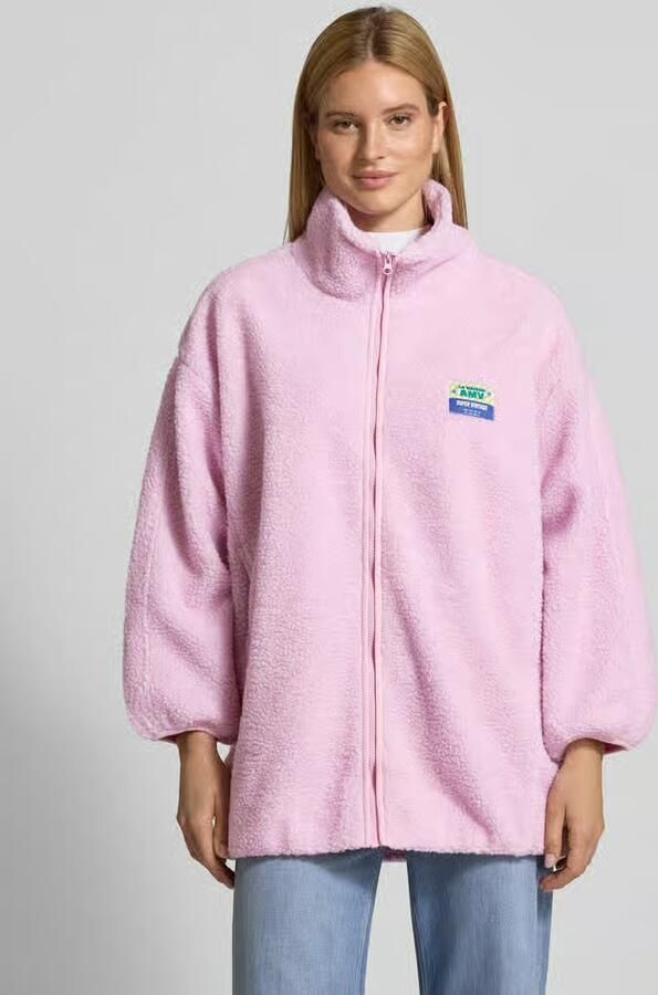 American vintage Oversized teddyjas met opstaande kraag model 'HOKTOWN' - Foto 2