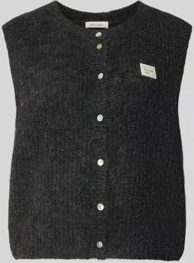 American vintage Regular fit bodywarmer met alpaca-linnen-aandeel model 'EAST'