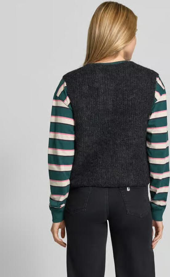 American vintage Regular fit bodywarmer met alpaca-linnen-aandeel model 'EAST' - Foto 3
