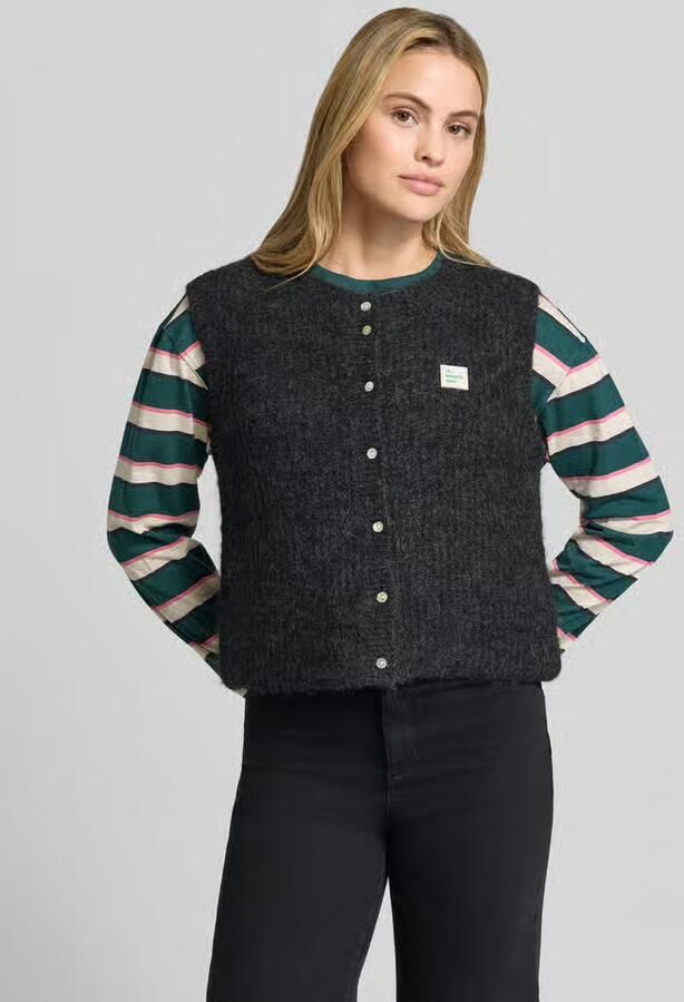 American vintage Regular fit bodywarmer met alpaca-linnen-aandeel model 'EAST' - Foto 2