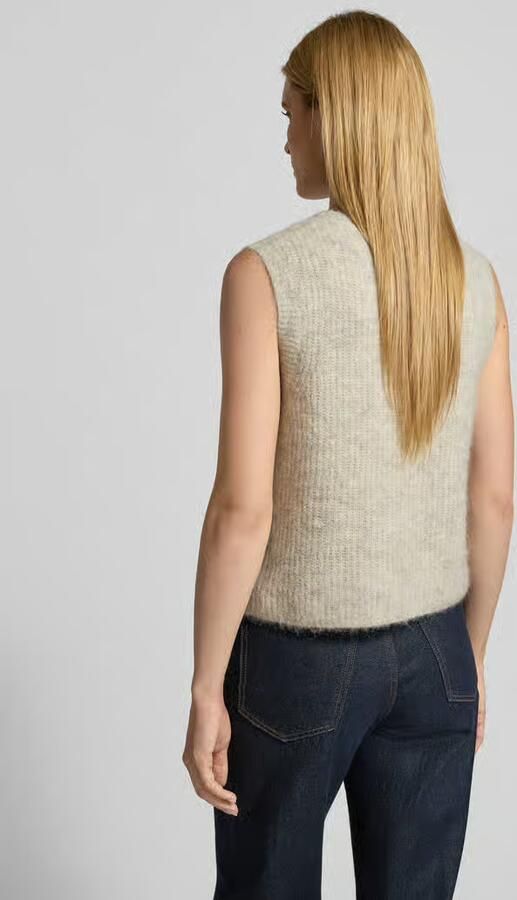 American vintage Regular fit bodywarmer met alpacawol