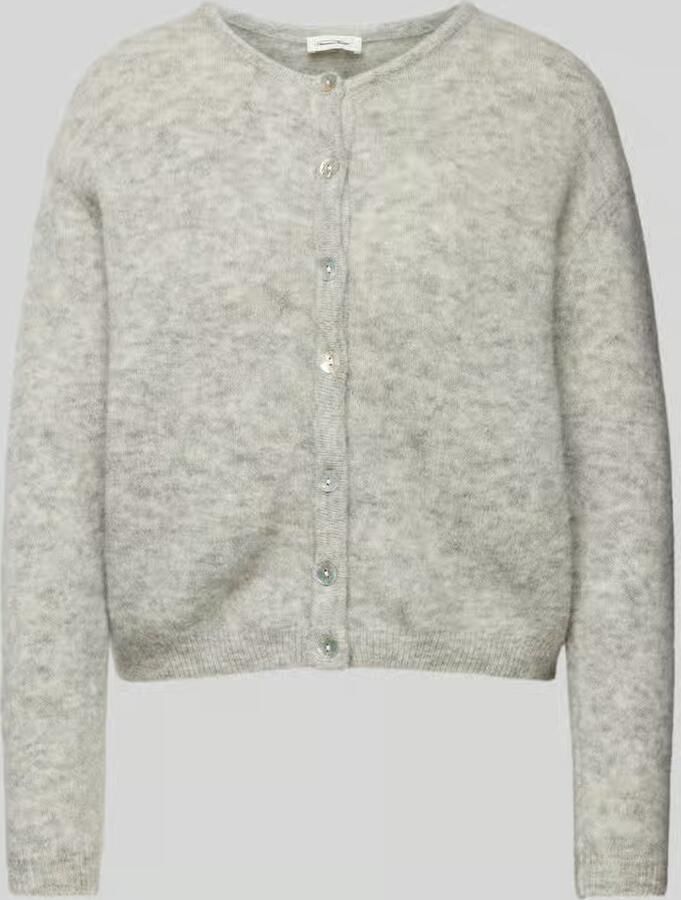 American vintage Regular fit gebreid jack van wolmix met alpaca model 'VITOW'
