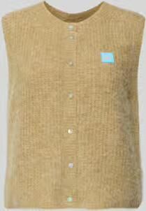 American vintage Regular fit bodywarmer met alpacawol