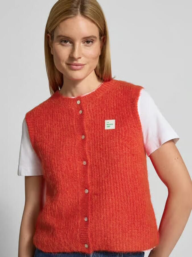 American vintage Regular fit gilet met alpaca en wol - Foto 2