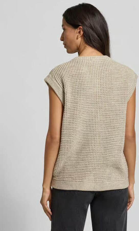 American vintage Regular fit mouwloos vest met Alpaca-aandeel Model 'CRASHWAY'