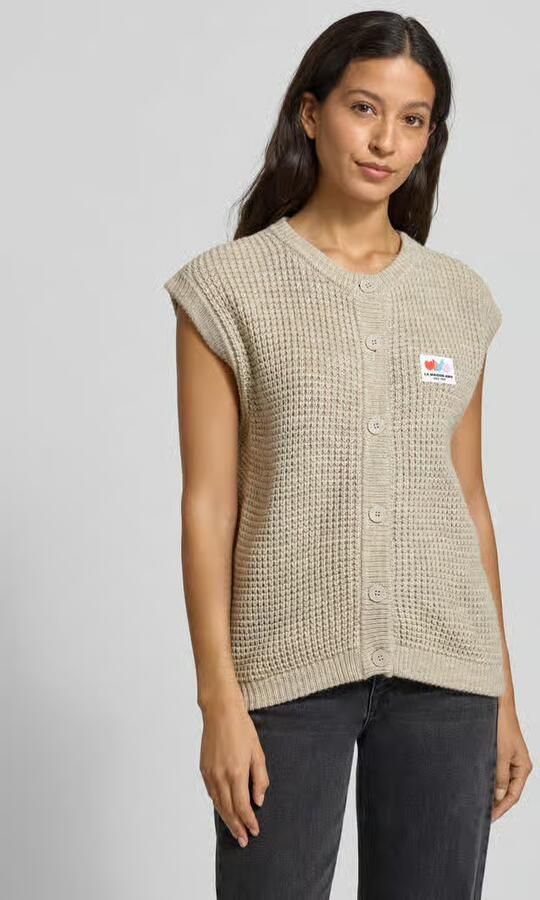 American vintage Regular fit mouwloos vest met Alpaca-aandeel Model 'CRASHWAY' - Foto 2