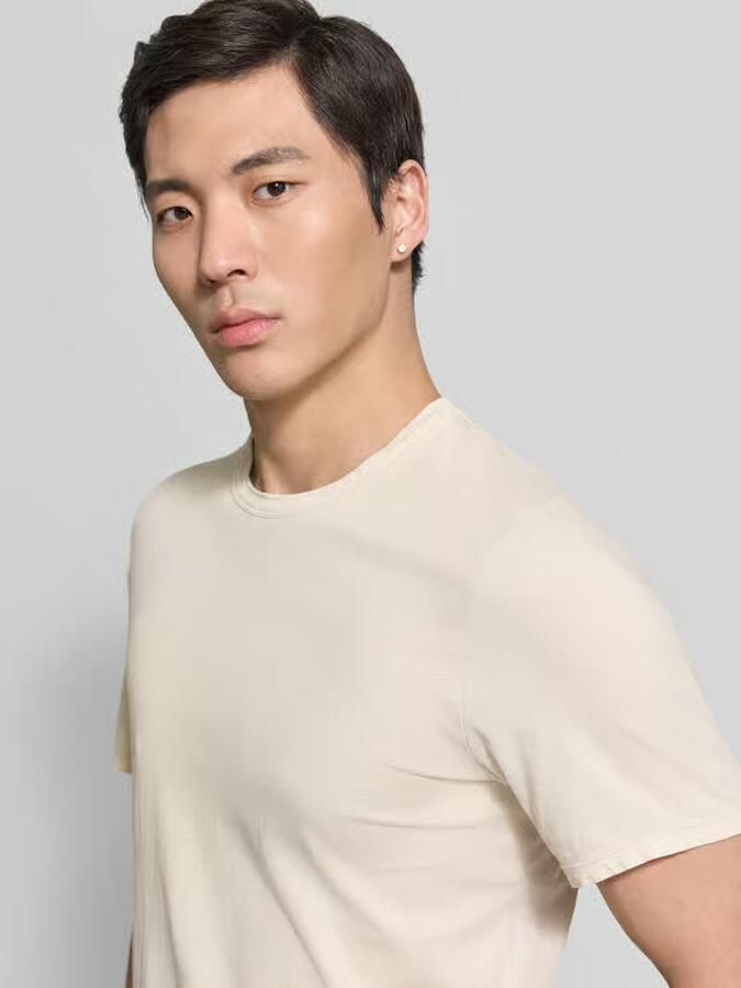American vintage regular fit T-shirt met ronde hals model 'Devon'