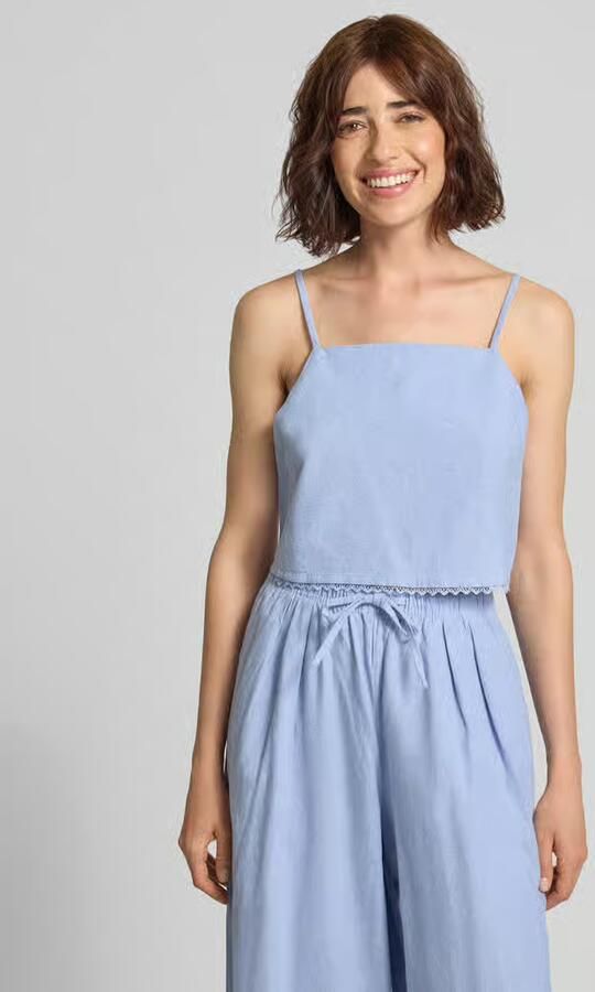 American vintage regular fit top met kant model 'Feoly' - Foto 2