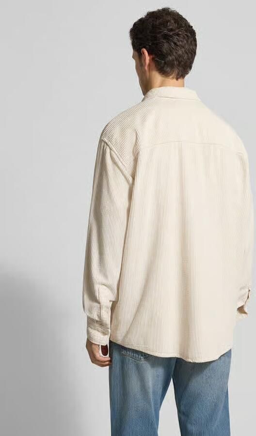 American vintage regular fit vrijetijdsoverhemd in cordlook model 'Padow' - Foto 4
